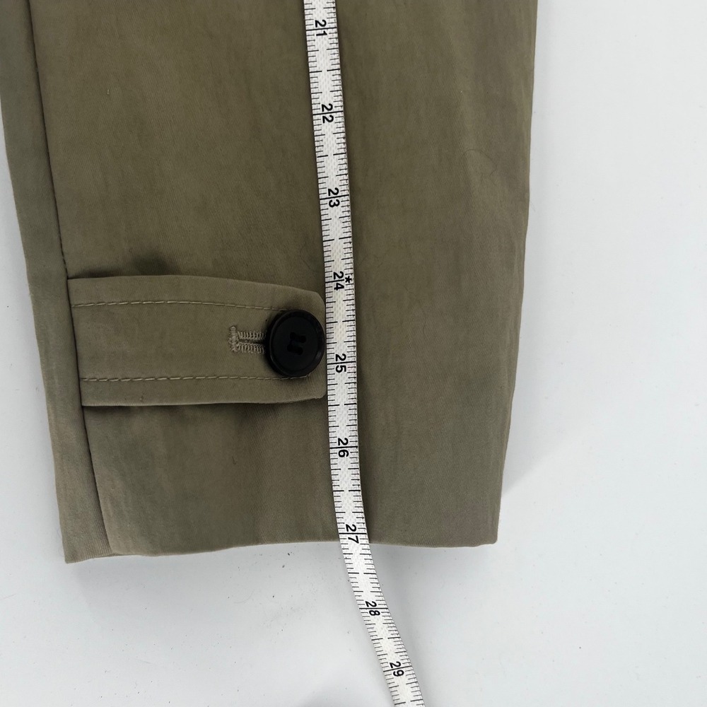 Charles‎ Tyrwhitt Mens 46R Tan Khaki Car Coat Italian Fabric Hidden Button Plaid - Picture 7 of 11